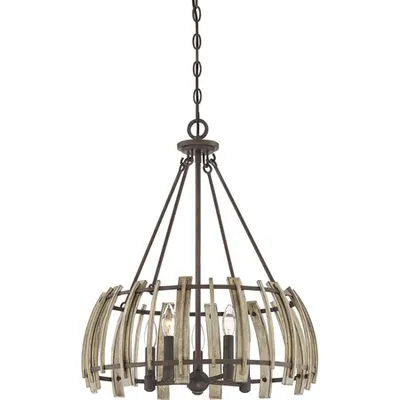 Lampa suspendata Wood Hollow 5 Light Pendant
