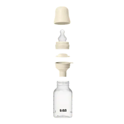 Set complet biberon anticolici Bibs 150 ml Silicon Ivory