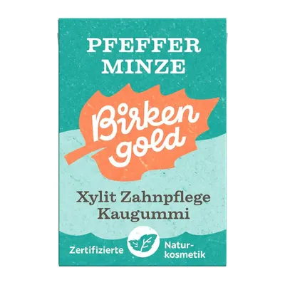 Guma de mestecat cu menta 20 drajeuri 28g Birkengold