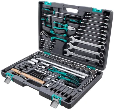 Instrumente Stels - 119 piese, 1.2''/1.4'', oțel CrV și S2, într-o valiză