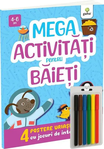 Mega activități pentru băieți - Paperback