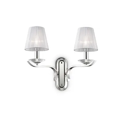 aplica Pegaso, 2 becuri, dulie E14, L:430 mm, H:335 mm, Crom