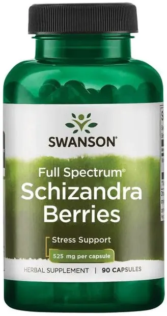 Full Spectrum Schizandra Berries, 525 mg, 90 capsule, Swanson
