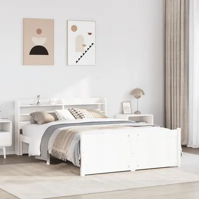 Gossi cadru de pat cu tablie fara saltea, alb, 160x200 cm