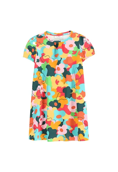 Rochie fete WC5129201MGK - Bumbac - Multicolor - Multicolor