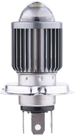 Bec LED H4 MOTO cu RADIATOR si doua faze 5730 led SMD putere 140W temperatura 6000K 12000 lumeni