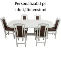 Set Com 2 Masa 160/195/95/76 + 6 Scaune