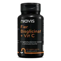 Fier Bisglicinat + Vitamina C 60cps, Niavis
