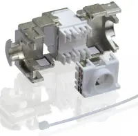 Keystone modular Value Cat.6a RJ45 ecranat, 26.99.0366