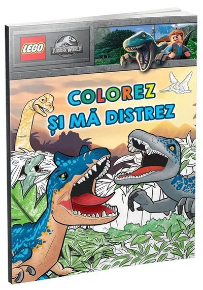 Colorez și mă distrez în Jurassic World! - Paperback