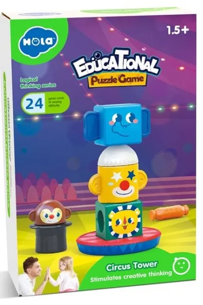 Joc inteligent pentru copii Hola Toys Educational - Aventurile în circ