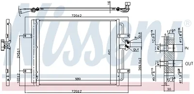 Radiator aer conditionat AC cu uscator potrivit VW GOLF VII Electric 03.14