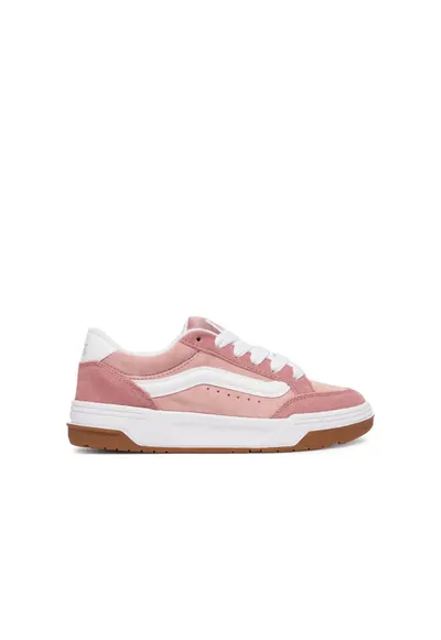 Pantofi sport = copii - piele naturala - roz/alb