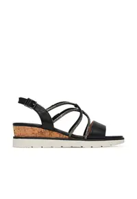 Sandale dama - WS6306-02 - negru - tesatura