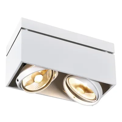 Corp iluminat TAVAN, KARDAMOD GU10 Plafonul Luminita, alb cu Doua capete, QPAR111, alb dreptunghiular Inclinatie, max ,. 150W