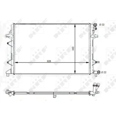 Radiator, racire motor NRF 59118