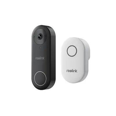 Sonerie video Reolink Video Doorbell WiFi D340W, 2K, slot card, night vision, vizualizare de pe telefon, detectie miscare