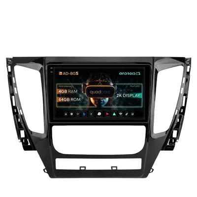 Navigatie 2K Mitsubishi Pajero (2016-2018), Android, S-Quadcore 4GB RAM + 64GB ROM, 9.5 Inch - AD-BGS90042K+AD-BGRKIT270