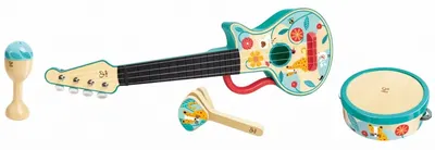 Set muzical 4 in 1 Hape International - Percuţie