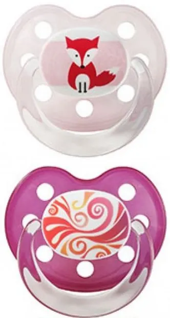 Suzetă din silicon Baby Nova - Mărimea 2, pentru fete