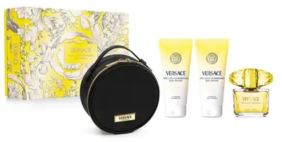 Versace Set cadou Yellow Diamond, cu gentuță, 3 piese