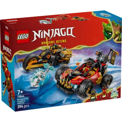 LEGO® Ninjago - Vehiculele transformabile ale lui Kai si Cole (71864)