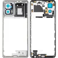 Carcasa Mijloc Motorola Moto G73, Argintie (Lucent White), Service Pack 5S58C22265