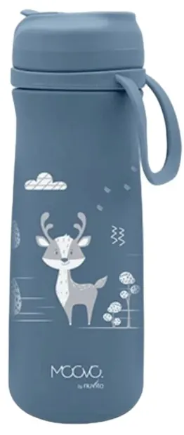 Termos pentru copii cu pai Nuvita - 500 ml, Powder Blue