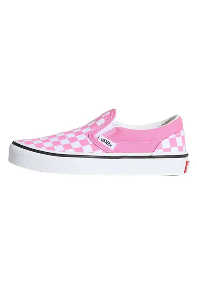 Tenisi slip on cu model in carouri