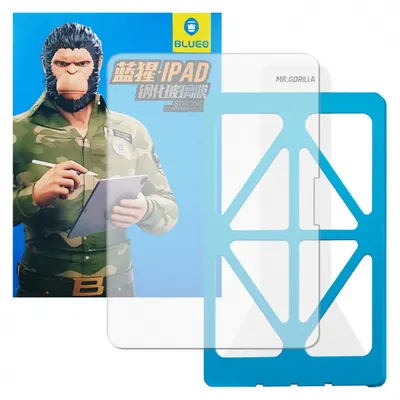 Folie de protectie Ecran Blueo HD Applicator Pro pentru Apple iPad Air 11 (2024), Sticla Securizata, Full Glue