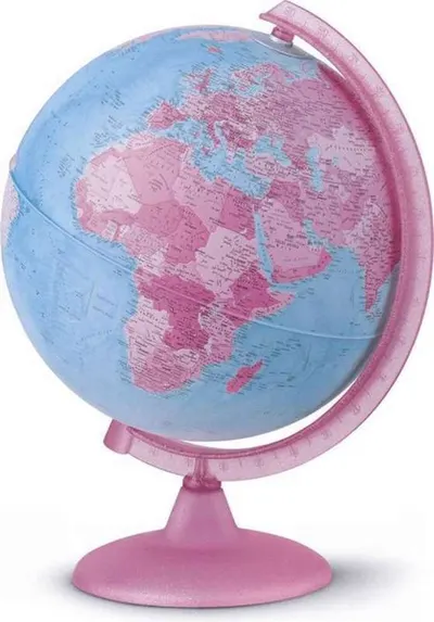 Glob luminos Nova Rico - PinkGlobe, 25 cm