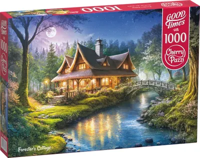 Puzzle Cherry Pazzi din 1000 piese - Cabană în pădure