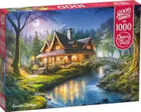 Puzzle Cherry Pazzi din 1000 piese - Cabană în pădure