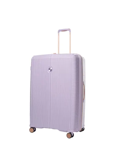 Troler mare extensibil Rome - bagaj de cala - 77x50x31cm - +20% capacitate - fermoar antifurt - polipropilena - cifru TSA - 4 roti 360° - mov