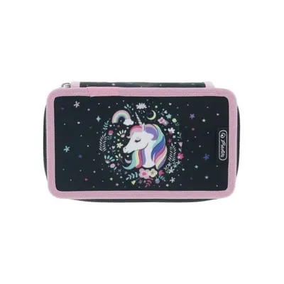 Penar echipat 2 fermoare, 23 piese, Herlitz Unicorn