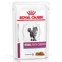 Set 12 buc x 85 gr Hrana dietetica pentru pisici Royal Canin Renal cu pui