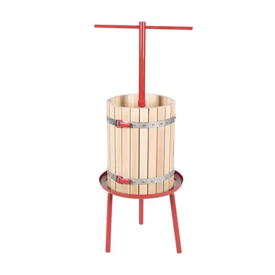 Teasc struguri manual 32L din lemn de fag pentru vin — Micul Fermier GF-1710