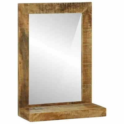 vidaXL Oglindă pentru baie Maro 50 x 22 x 70 cm Lemn de mango solid