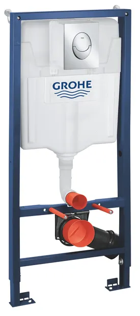 Cadru WC 3in1 Grohe Rapid SL, incastrat, clapeta Skate S crom, suport perete, 39503000