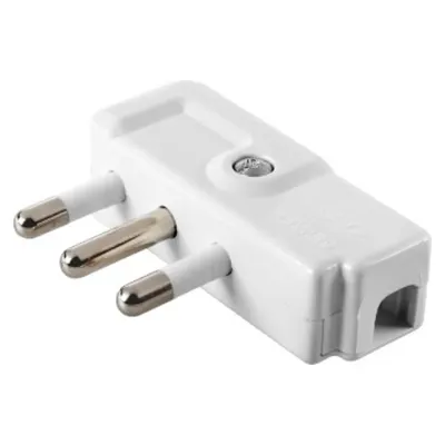 Stecher - 90° - Italian Standard - 2p+e 10-16a 250v Ac - Type Spa17 - White