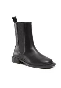 Cizme dama - 301728177 - Piele ecologica - Negru - Negru