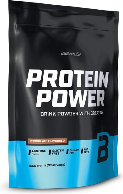 Protein Power, ciocolată, 1000 g, BioTech