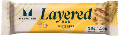 Layered Bar, aur alb, 60 g, Myprotein