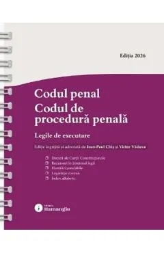 Codul penal. Codul de procedura penala Act.25 mai 2026 Ed.Spiralata