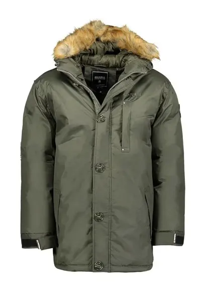 Parka Chapala - barbati - kaki - 100% poliester - cu gluga si izolatie