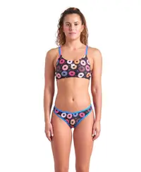 Costum de baie pentru femei Arena Donuts Bikini Bandeau
