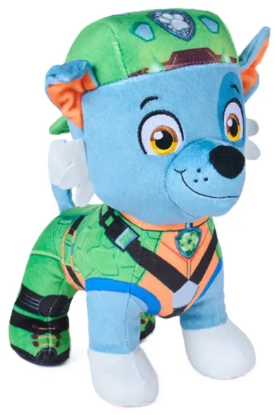 Jucărie de pluș Spin Master Paw Patrol - The Dino Movie, Rocky, 20 cm