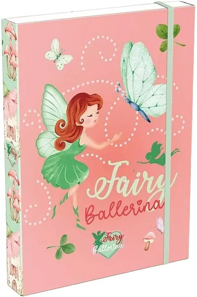 Cutie cu bandă elastică Lizzy Card Fairy Ballerina - A5