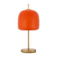 Veioză portocalie/aurie din metal cu abajur din sticlă (înălțime 53 cm) Oldy – Mauro Ferretti