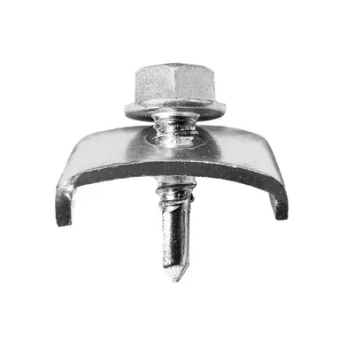 Clema Fixare Gard Bordurat pentru Stalpi Rotunzi, 6.3 x 25 mm, DIN 7504K, Vopsit Zincat